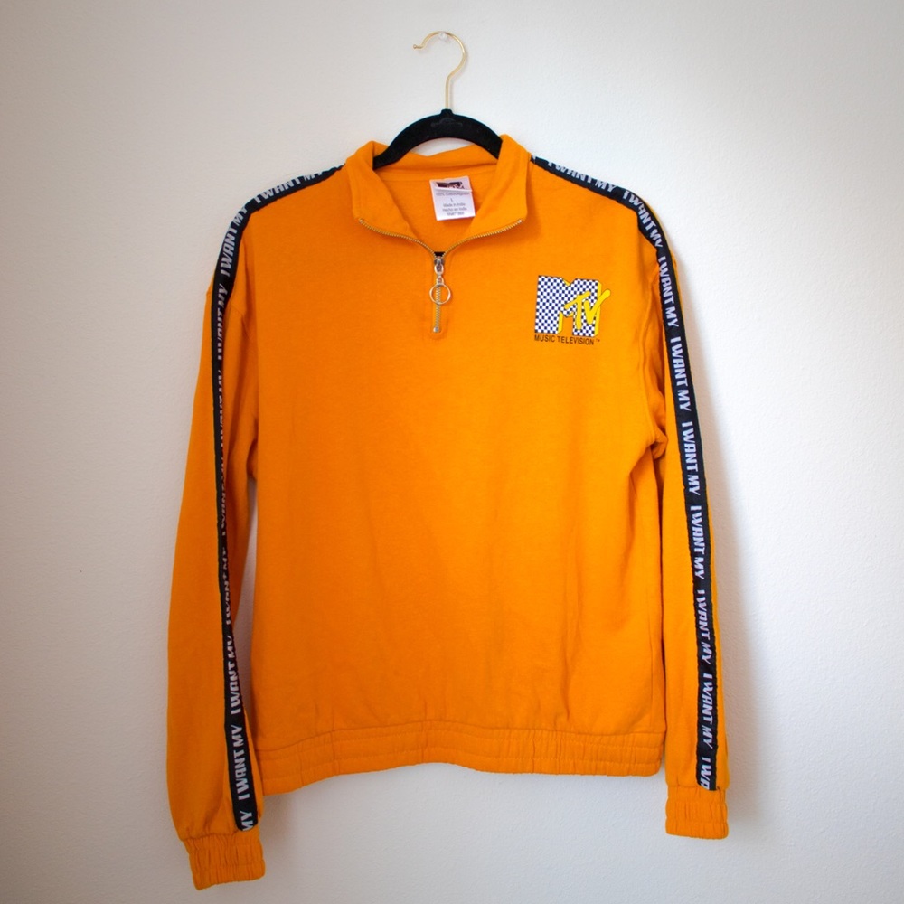 Retro MTV Quarter Zip Pullover